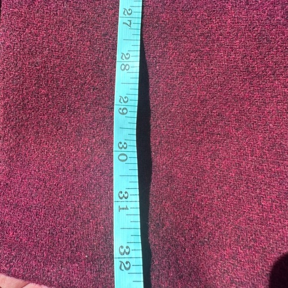 J.Crew Cocoon Coat Italian Stadium Cloth Nello Gori Wool Burgundy Size M - Picture 10 of 11